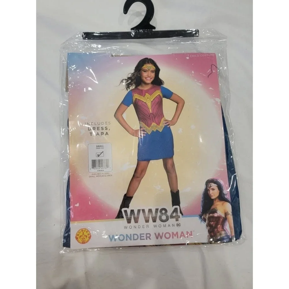 WW84 Wonder Woman Dress Tiara‎ Child Costume S 4-6